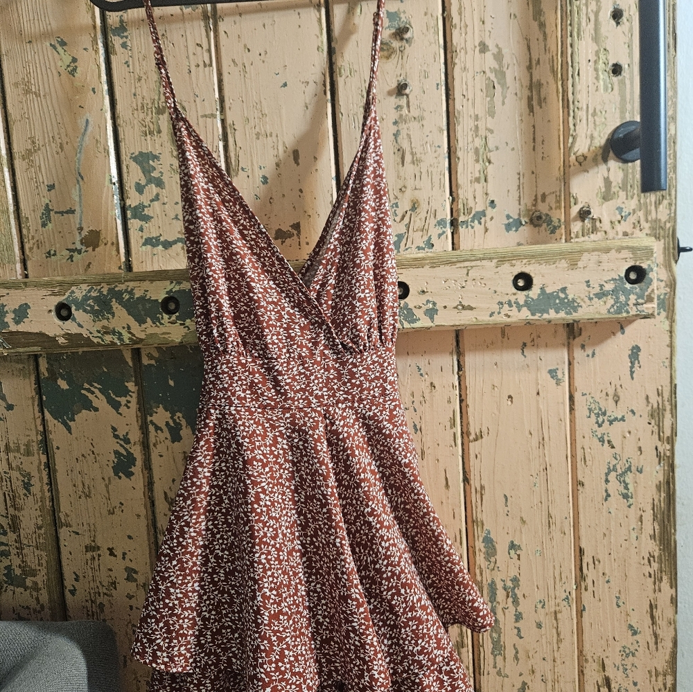 Floral Spaghetti Strap Dress
